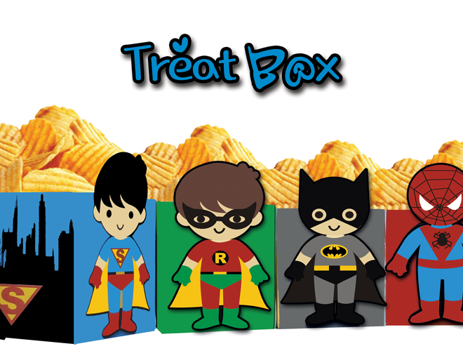 Home » Party Supplies » Treat Boxes » Superhero Kids Popcorn Treat 
