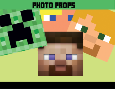 8-Bit Photo Props, Minecraft Decoration Ideas – INSTANT DOWNLOAD ...
