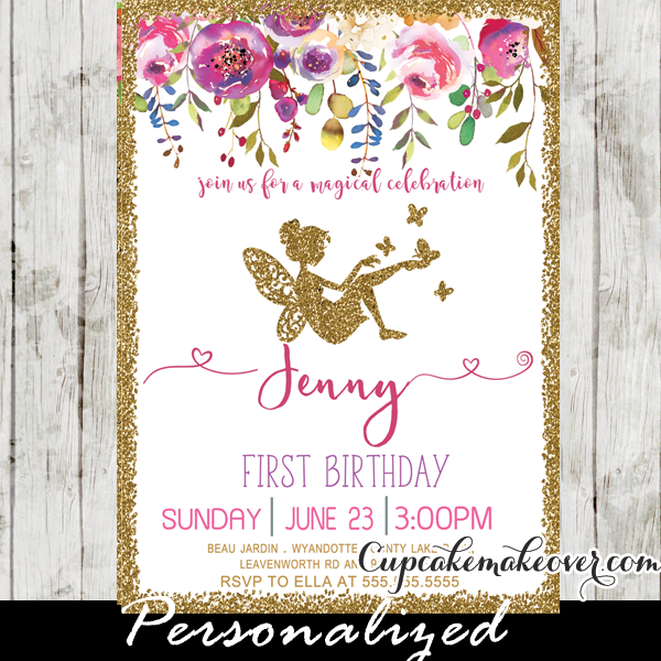 floral party invitations