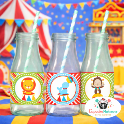 circus water bottle wrappers