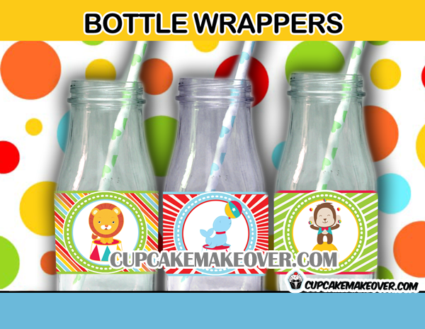 cute printable carnival bottle labels