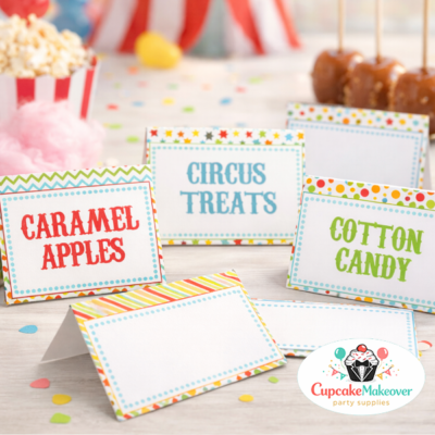 carnival food tents name tags