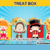 cute circus favor box treat box popcorn favor bag