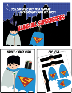 superhero party superman lollipop