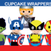 superhero ironman hulk cupcakes