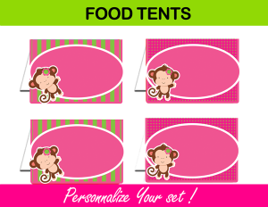 printable editable food tents