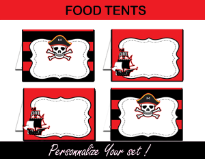 pirates editable foor tents