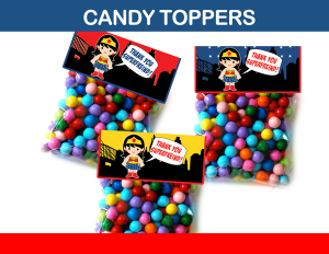 wonder woman candy toppers