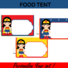 super hero wonder girl food tents