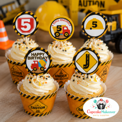 construction cupcake toppers, construction cupcake wrappers, under construction birthday, construction birthday cupcakes, dump truck birthday party, construction party decorations, editable cupcake toppers, construction birthday printables, builder birthday party, kids construction birthday, construction dessert table, construction theme party, hard hat birthday, caution party decor, truck birthday cupcakes