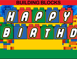printable lego birthday banner