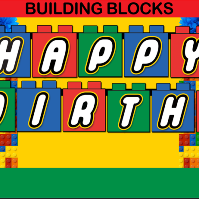 printable lego birthday banner