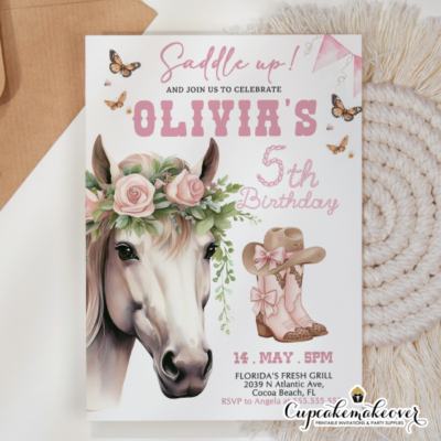 Pink cowgirl birthday party