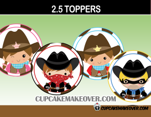 cutew cowboy cowgirl toppers