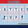 sports editable baseball birthday banner home run