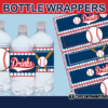 sports baseball bottle labels