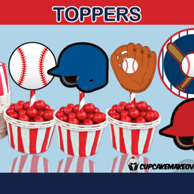 sports baseball game cake toppers party decor