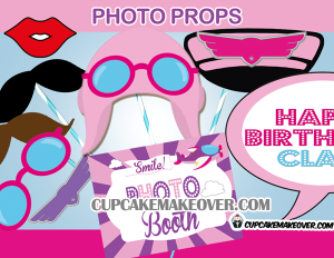 pink airplane girl pilot photo props mustache photo booth