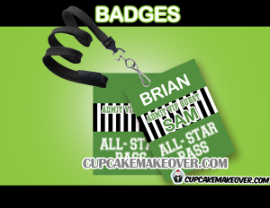 editable football soccer all star admission badge