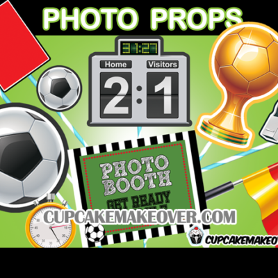 soccer party photo booth props