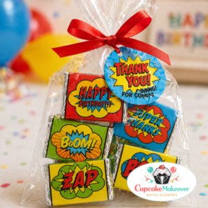 mini candy wrappers, candy favor bags, party favor bags, birthday favors, candy wrappers printable, mini chocolate wrappers, favor bags birthday, party treats, candy table decor