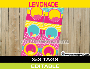 Pink Lemonade Tags