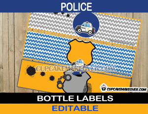editable police bottle wraps