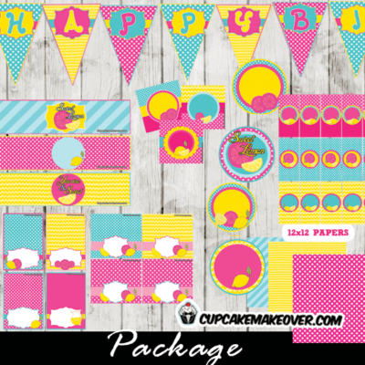 pink yellow blue lemonade birthday party decorations supplies package