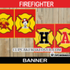 firetruck printable birthday banner