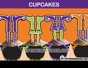 halloween cupcake witch boots toppers wrappers