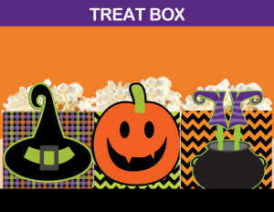 Halloween treat bag candy box