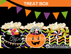printable halloween treat boxes