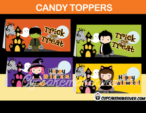 Printable Halloween Treat Bag Toppers