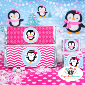 Winter Wonderland pink Candy Wrappers