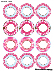 printable pink penguin cake toppers decorations
