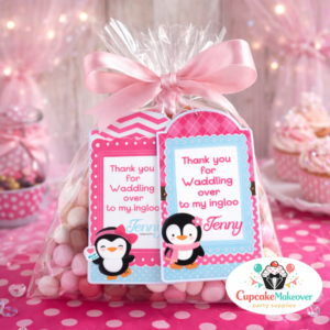 penguin birthday tags