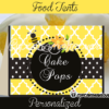 Baby shower bumble bee food labels