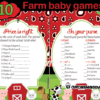 Farm Barnyard Baby Shower games