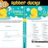 rubber ducky baby shower games