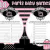 Paris Baby Shower Party Games