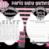 Chic PARIS Baby Shower diva Party Printables