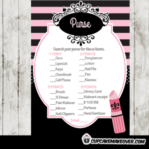 parisian themed diva baby shower games