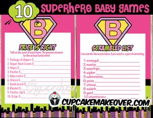 printable super baby girl shower games
