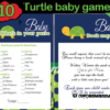 turtle themed baby shower games