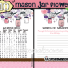 DIY baby shower girl mason jar games