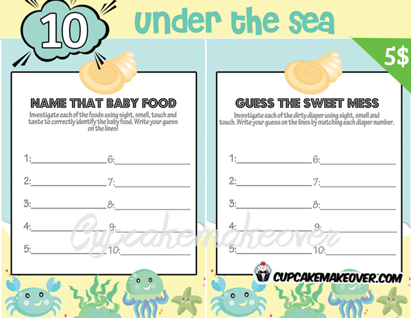 under the sea baby boy shower decorations