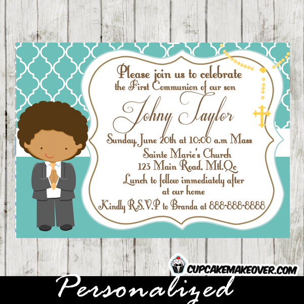 printable first communion invitation for boys