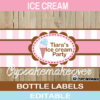 neapolitan editable ice cream bottle wrappers