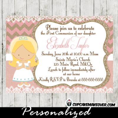 beautiful first communion and confirmation invitations for girls online