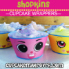 cute printable shopkins cupcake wraps